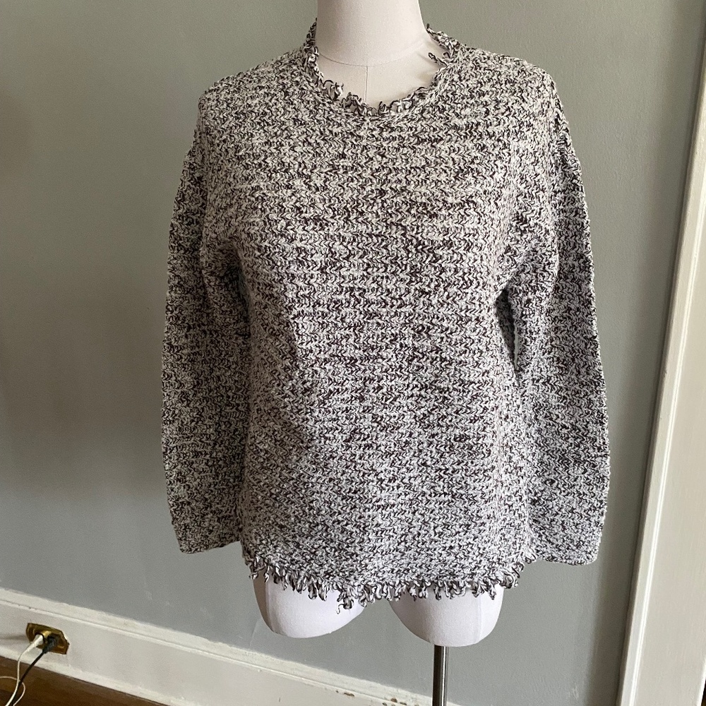 NIC+ZOE Women's Fringe Mix Sweater